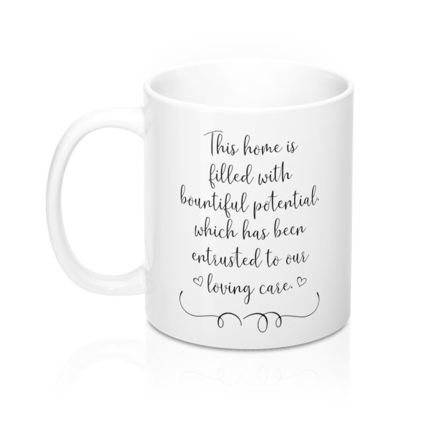 This house is filled with bountiful potential left-handed mug - front
